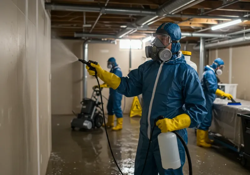 Basement Sanitization and Antimicrobial Treatment process in Randolph County, WV