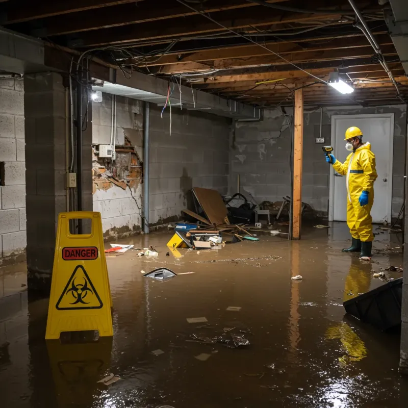 Flooded Basement Electrical Hazard in Randolph County, WV Property